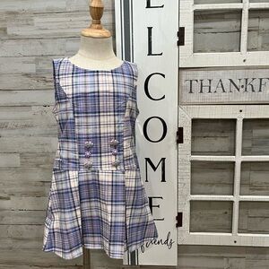Purple plaid dress/jumper style
